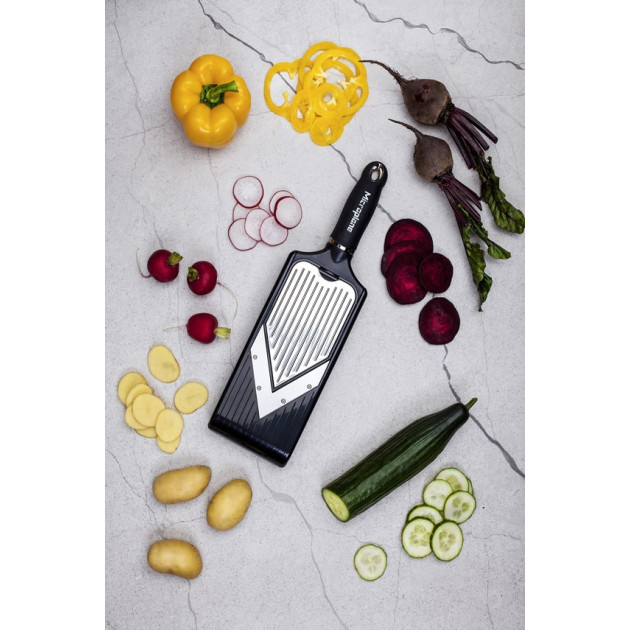 Mandoline Multifonction en V Légumes coupés avec la Lame simple Mandoline Multifonction en V Légumes coupés avec la Lame simple