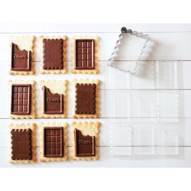 Kit Découpoirs pour Biscuits et Moule pour Chocolat Kit Découpoirs pour Biscuits et Moule pour Chocolat