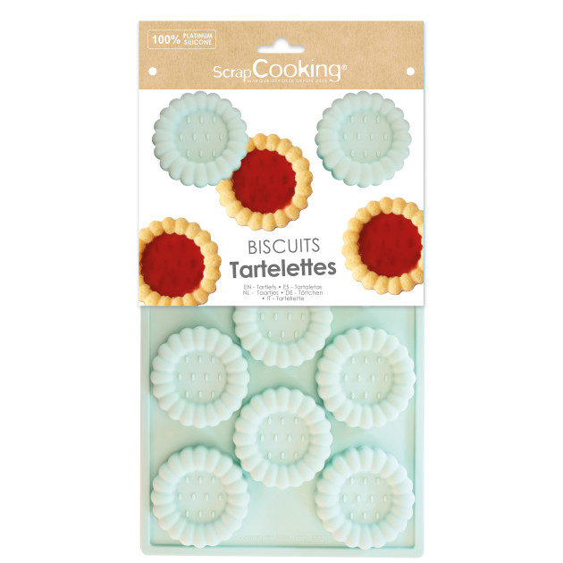 Moule Silicone Biscuit Tartelettes (x11) Scrapcooking