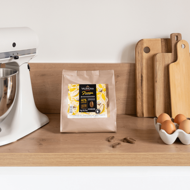 Chocolat de couverture Valrhona Lait Jivara 
