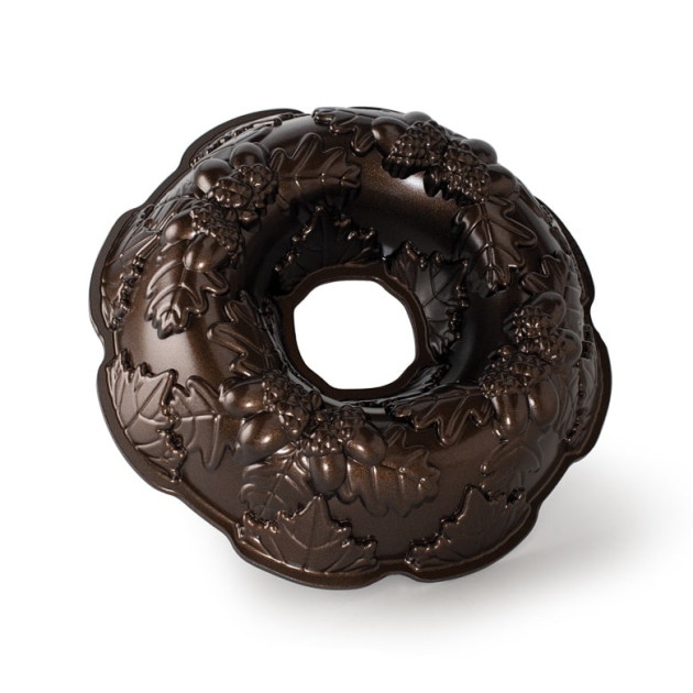 Moule à Gâteau Bundt Couronne d'Automne Bronze Nordic Ware