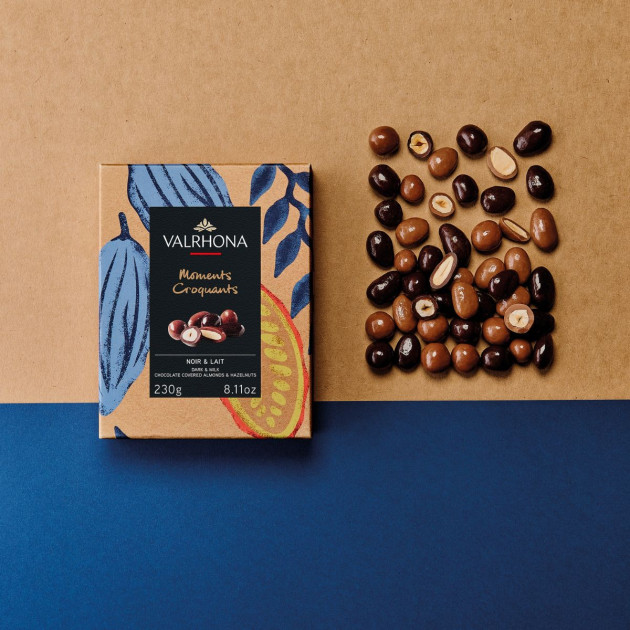 Amandes et Noisettes Enrobées Chocolat Valrhona Amandes et Noisettes Enrobées Chocolat Valrhona