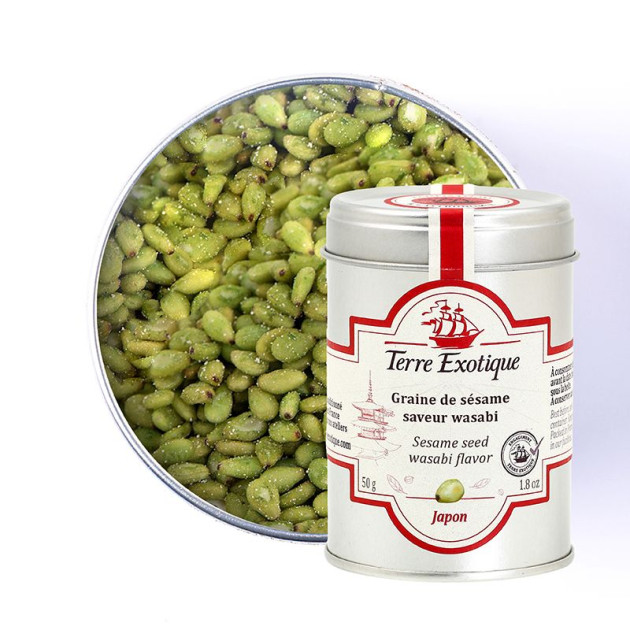 Graines de Sésame au Wasabi 50 g Terre Exotique