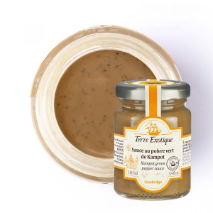 Sauce au Poivre Vert de Kampot 100 ml Terre Exotique Sauce au Poivre Vert de Kampot 100 ml Terre Exotique