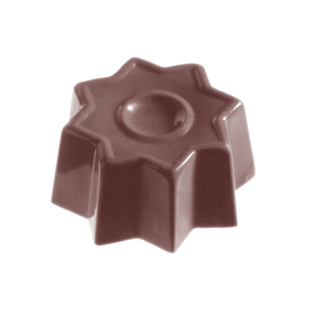 Moule Chocolat Étoile Octogonale (x24) Chocolate World