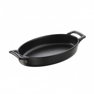 FIN DE SERIE Plat Ovale Noir 20x12,5 cm Belle Cuisine Revol