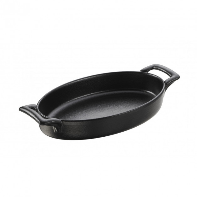 FIN DE SERIE Plat Ovale Noir 20x12.5 cm Belle Cuisine Revol