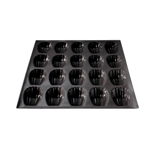 Moule Silicone 20 Madeleines 8 x 4,5 cm Flexipan Demarle Moule Silicone 20 Madeleines 8 x 4,5 cm Flexipan Demarle