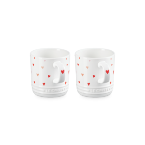 Set 2 Mugs en Céramique Motifs Cœur 350 ml Le Creuset Set 2 Mugs en Céramique Motifs Cœur 350 ml Le Creuset
