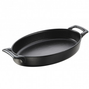 Plat Ovale Noir 24x16 cm Belle Cuisine Revol