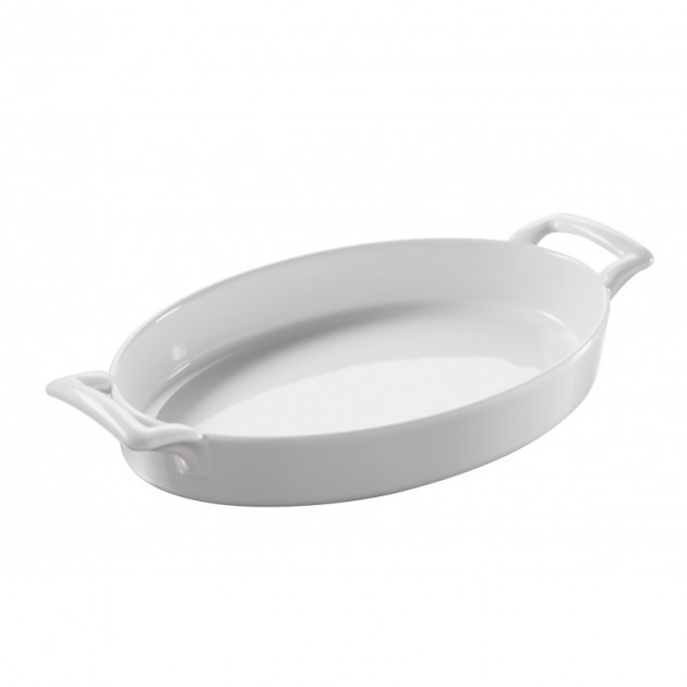 FIN DE SERIE Plat Ovale Blanc 28x19 cm Belle Cuisine Revol
