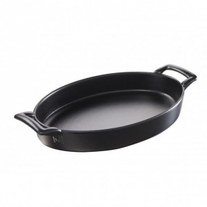 Plat Ovale Noir 28x19 cm Belle Cuisine Revol