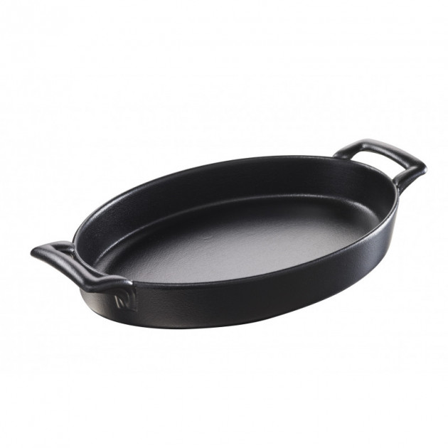 Plat Ovale Noir 28x19 cm Belle Cuisine Revol