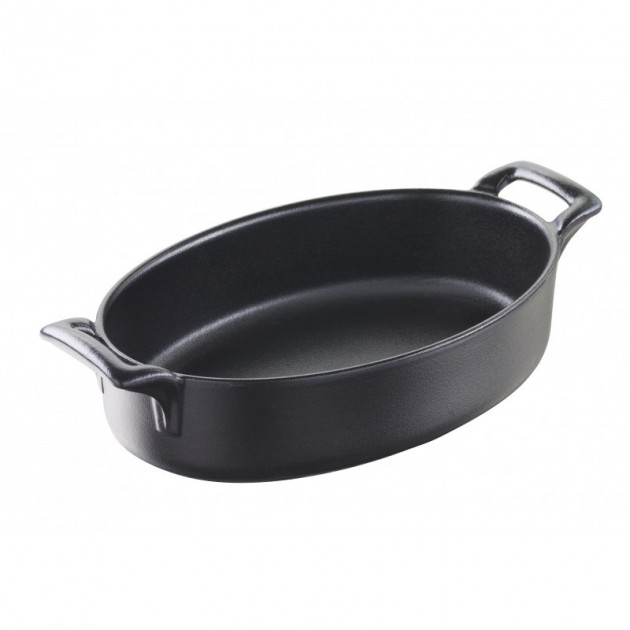 Plat Ovale Noir 18x12 cm Belle Cuisine Revol