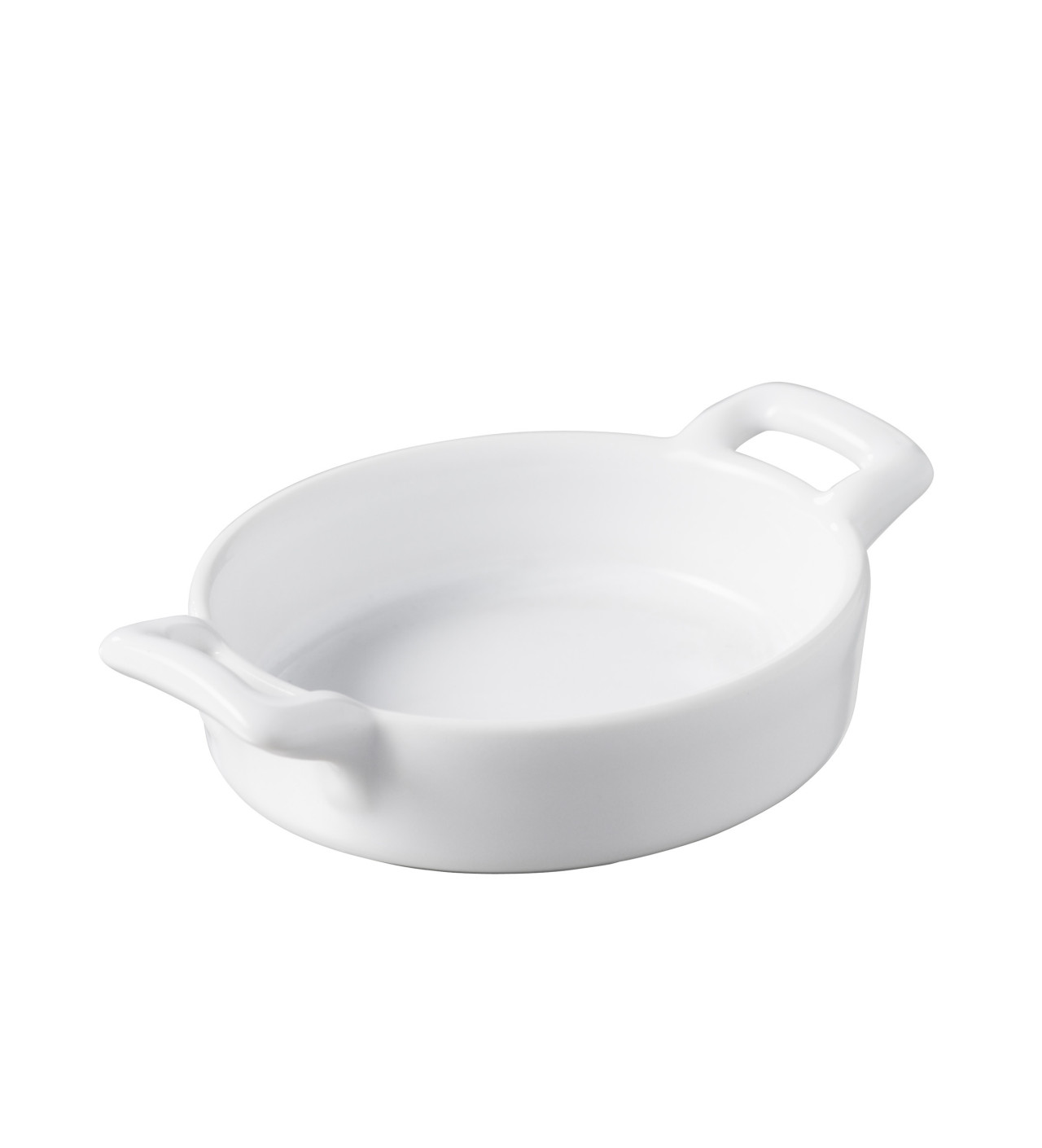 Küchenprofi Plat à Crème Brûlée 6 Pièces Ovale Blanc - Porcelaine Allemande