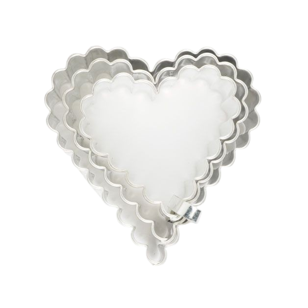 Emporte-Pièce Cœur Dentelé (x3) Cookie Cutters