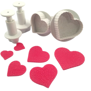 Emporte-Pièce Embosseur Cœur à Piston (x4) Dekoffe Emporte-Pièce Embosseur Cœur à Piston (x4) Dekoffe