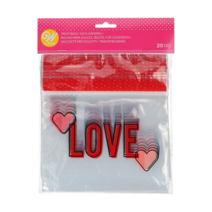 Sachet Bonbon Refermable Love (x20) Wilton Sachet Bonbon Refermable Love (x20) Wilton
