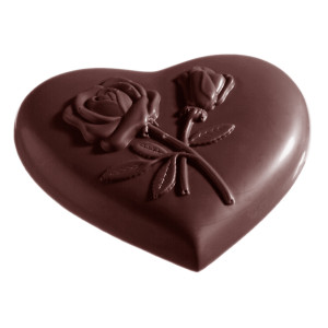 Moule Chocolat Cœur et Roses (x3) Chocolate World Moule Chocolat Cœur et Roses (x3) Chocolate World