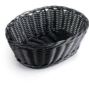 Corbeille à Pain en Polyrattan Ovale Ø 24 cm Noire Ibili Corbeille à Pain en Polyrattan Ovale Ø 24 cm Noire Ibili