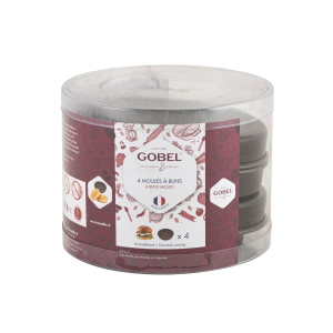 Moules Pain Burger Antiadhésif 12 cm (x4) Gobel Moules Pain Burger Antiadhésif 12 cm (x4) Gobel