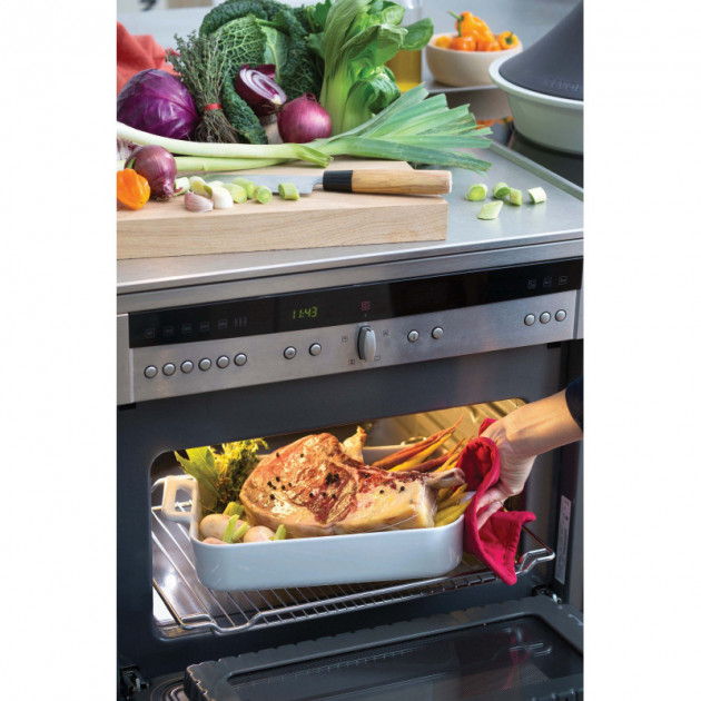 Cuisson d'une viande dans un pat rectangulaire Revol Belle Cuisine