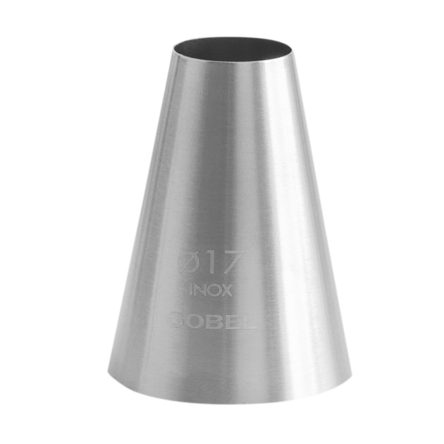 Douille Pâtissière Unie en Inox Ø 17 mm Gobel