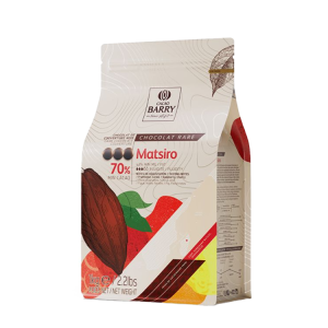 Chocolat Noir Matsiro 70% pistoles 1 kg Barry Chocolat Noir Matsiro 70% pistoles 1 kg Barry