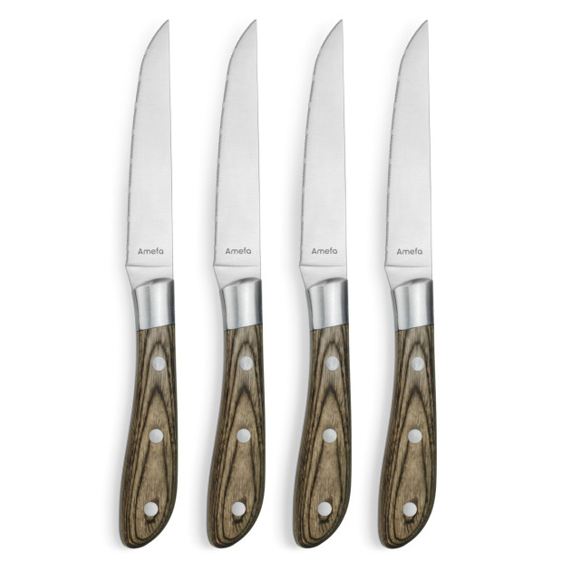 Coffret 4 Couteaux Steak Achille 23 cm Amefa