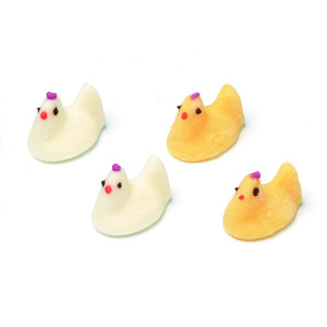 Poules Fondantes en Sucre Jaunes et Blanches 2,5 kg Pralibel Poules Fondantes en Sucre Jaunes et Blanches 2,5 kg Pralibel