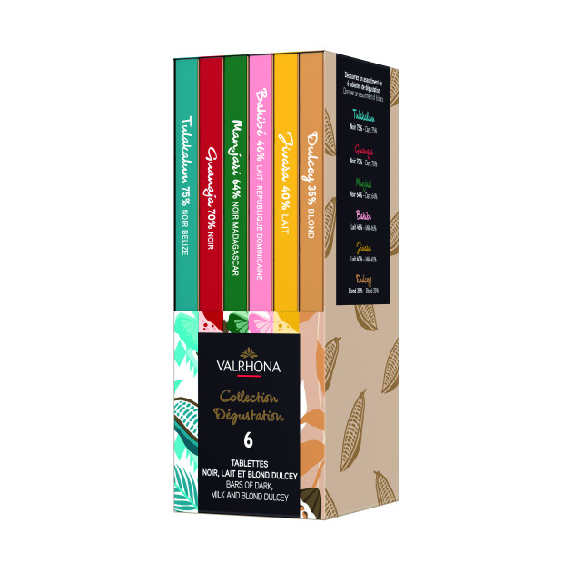 Coffret 6 Tablettes de Chocolat 420 g Valrhona