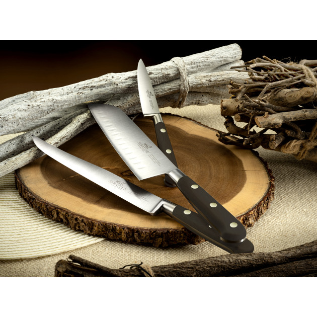Sabatier - Couteau Santoku en Inox Sabatier - Couteau Santoku en Inox
