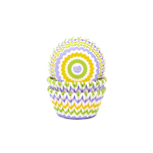 Caissettes à Cupcakes Chevrons Printemps (x50) House of Marie Caissettes à Cupcakes Chevrons Printemps (x50) House of Marie