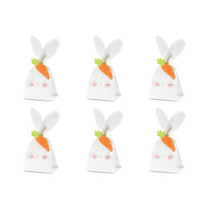 Sachets à Bonbons Lapin de Pâques (x6) PartyDéco Sachets à Bonbons Lapin de Pâques (x6) PartyDéco