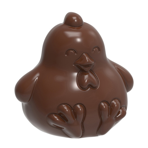 Moule Chocolat Poule Ronde 6 x 5,7 cm (x8) Chocolate World