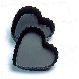 Tartelette Coeur Moule Anti-adhésif x12 Tartelette Coeur Moule Anti-adhésif x12