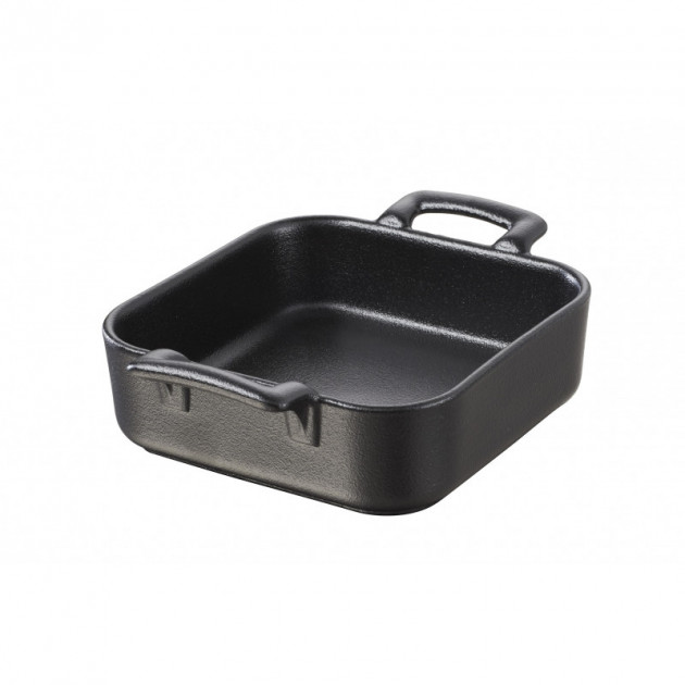 FIN DE SERIE Plat Carre Noir 20x20 cm Belle Cuisine Revol