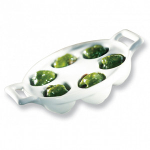 Plat à Escargots Blanc 6 trous Belle Cuisine Revol