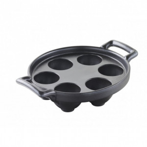 Plat à Escargots Noir 6 trous Belle Cuisine Revol Plat à Escargots Noir 6 trous Belle Cuisine Revol