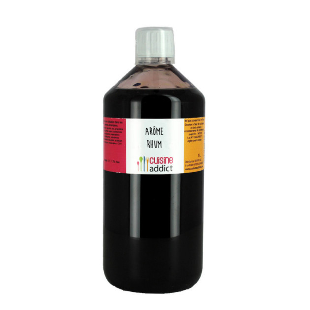 DLUO Dépassée Arôme Alimentaire Rhum Brun 1 L Cuisineaddict