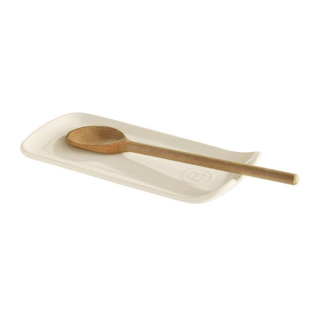 Repose Cuillere Ceramique Argile 23 x 10,5 cm Emile Henry (Support vendu sans la cuillere en bois)