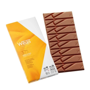 Tablette de Chocolat au Lait Entier 37% 90 g Weiss Tablette de Chocolat au Lait Entier 37% 90 g Weiss