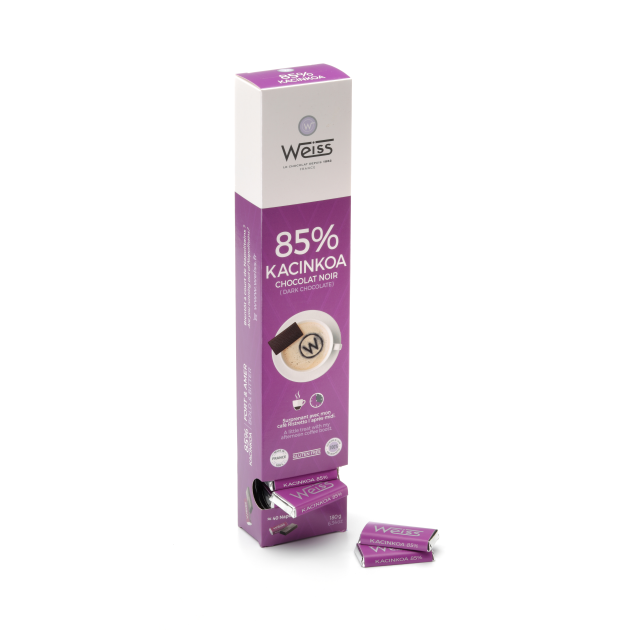 DLUO Dépassée Napolitain Chocolat Noir Kacinkoa 85% 180 g Weiss