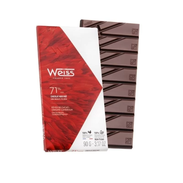 Tablette de Chocolat Noir Mbô 71% 90 g Weiss