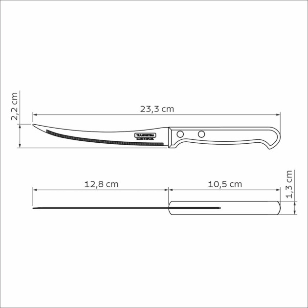 Couteau en Inox et Bois Couteau en Inox et Bois