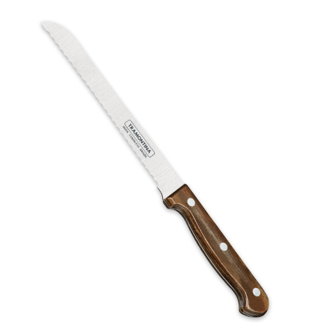 Couteau à Pain 18 cm Inox et Technobois Tramontina