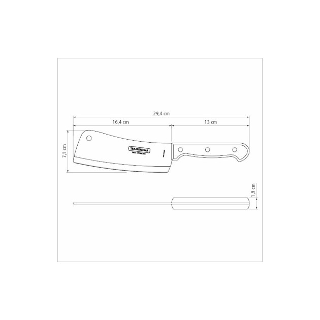Couteau de Cuisine en Inox et Bois Couteau de Cuisine en Inox et Bois