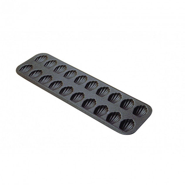 Plaque 20 Madeleines de 4.2 cm anti-adhesif