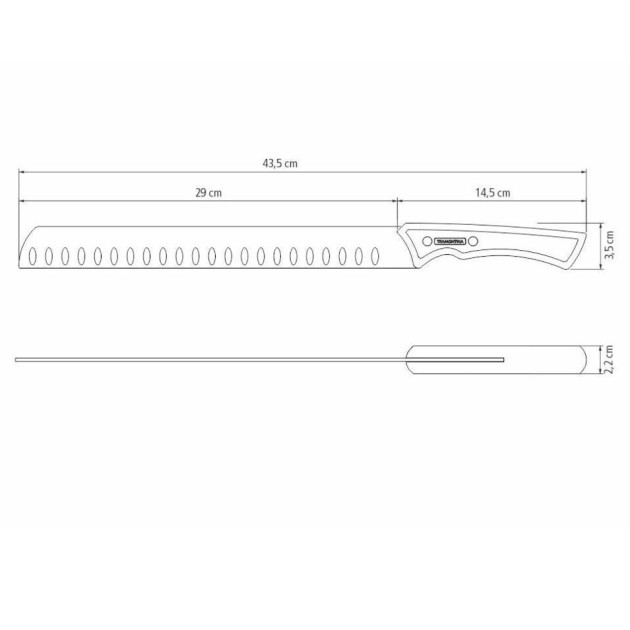 Couteau avec Lame alvéolée