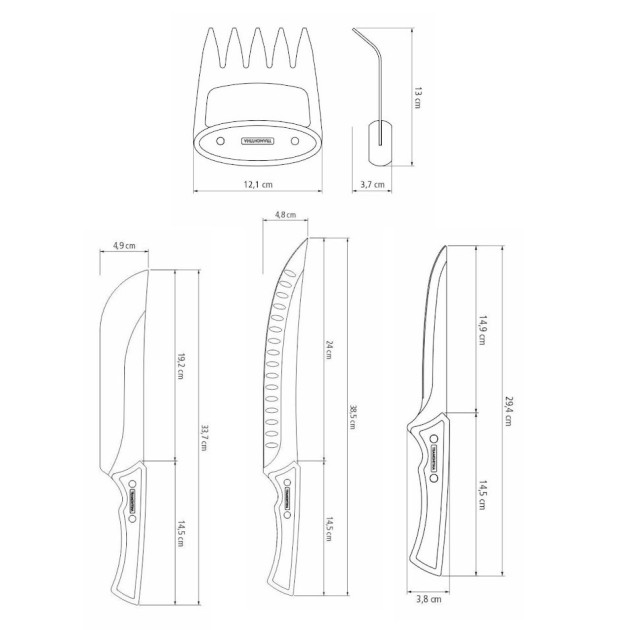 Couteaux en Inox et Griffe d'Ours Couteaux en Inox et Griffe d'Ours